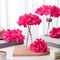 Spring Table Top Decor – 100 Pcs Rose Red Artificial Hydrangea Flowers with Stems, Silk Faux Hydrangea Heads for Wedding Centerpieces, Bouquets & Party Decorations
